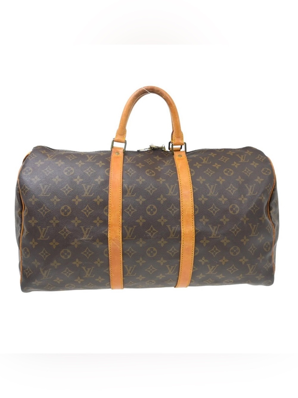 Authentic Louis Vuitton keepall 50 monogram travel duffle bag unisex